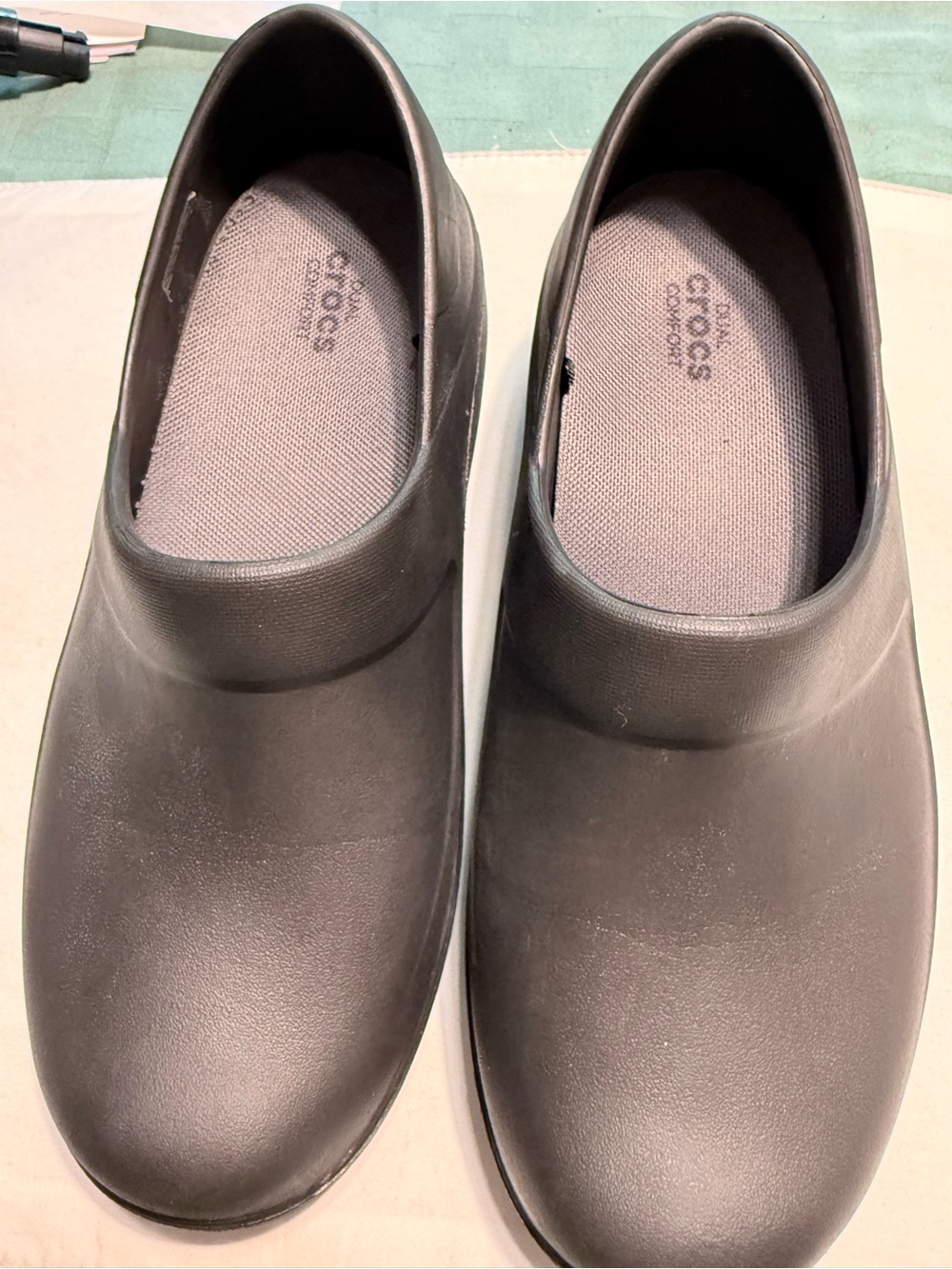 CROCS Black Slip-On Work Clogs